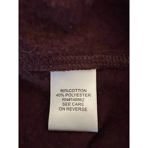 Torrid burgundy/black Cozy Fleece oversized Tunic Sweatshirt Size 1(1X) 14-16 - Picture 7 of 9